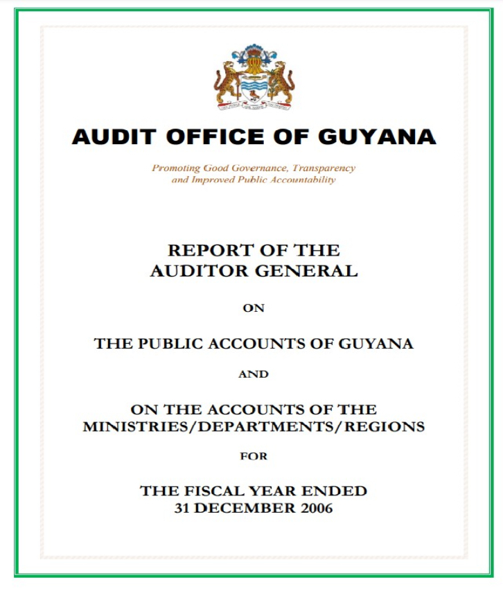Auditor General Report 2006