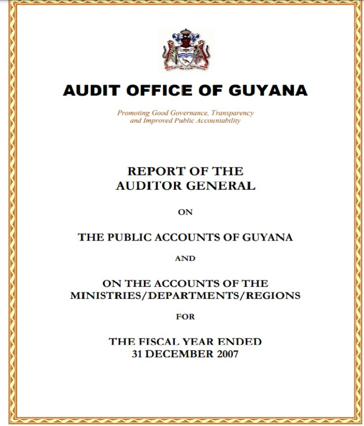 Auditor General Report 2007