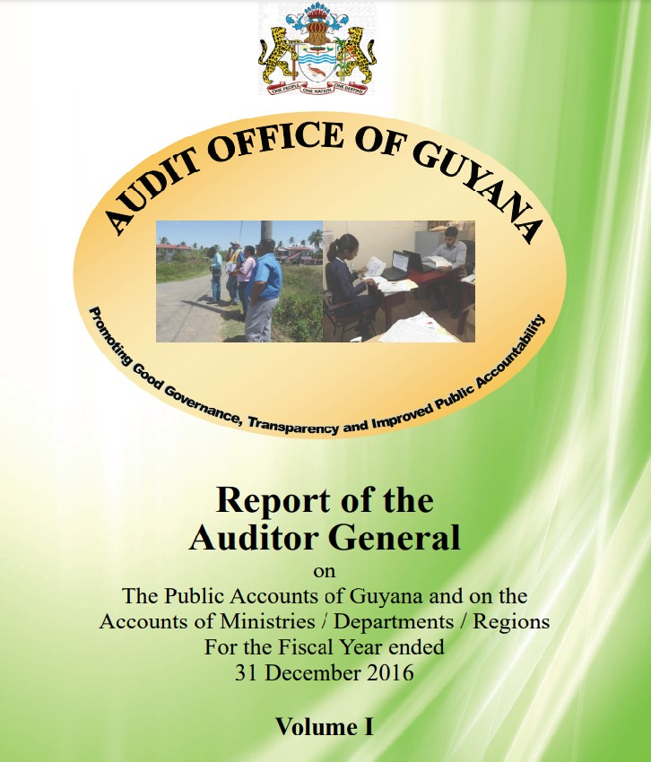 Auditor General Report 2016 Volume 1