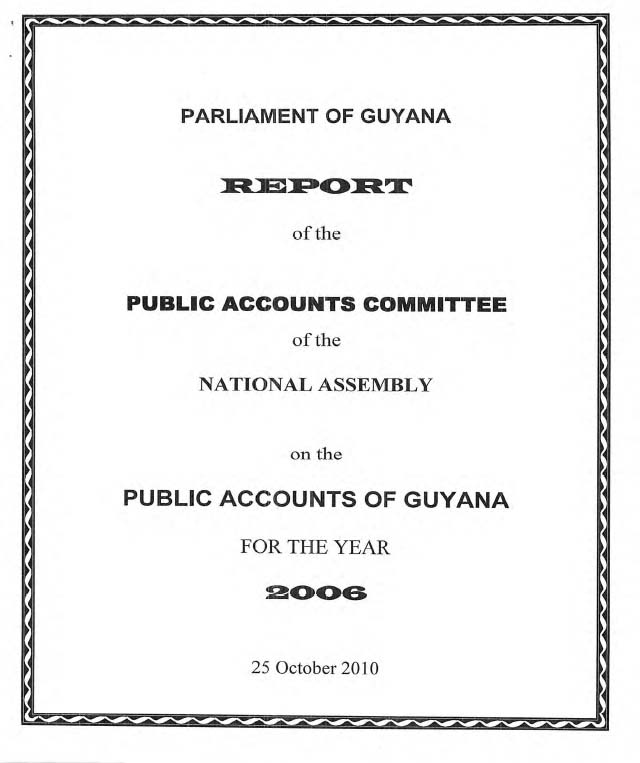 Public Accounts Committe Report 2006