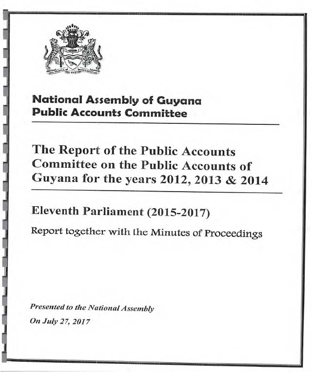 Public Accounts Committe Report 2012 - 2014